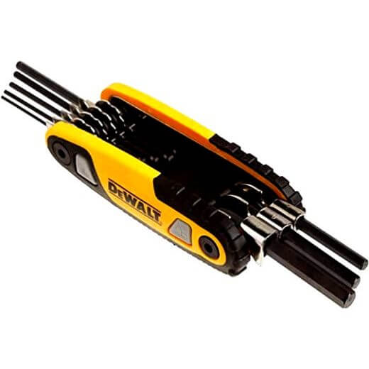 DEWALT DWHT70263M Folding Locking Hex Key Set Sae - Fire Protection Parts