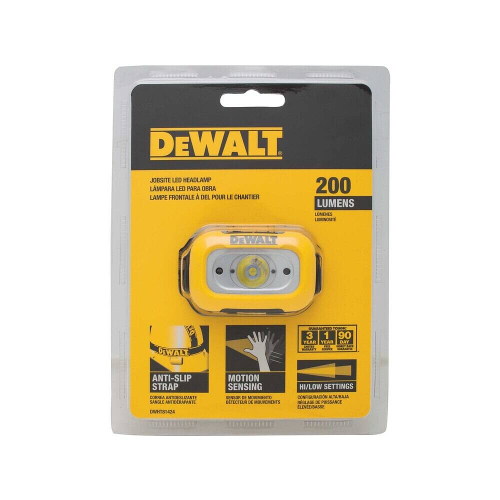 DEWALT DWHT81424 Headlamp for Jobsite, 200 Lumen - Fire Protection Parts