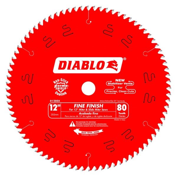 Diablo D1280X 12 in. x 80 Tooth Fine Finish Saw Blade - Fire Protection Parts