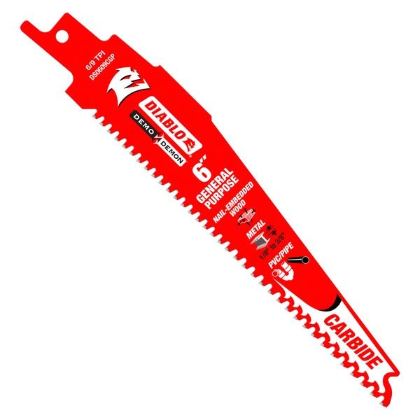 Diablo DS0609CGP3 6 in. Demo Demon Carbide General Purpose Recip (3 - Pack) - Fire Protection Parts