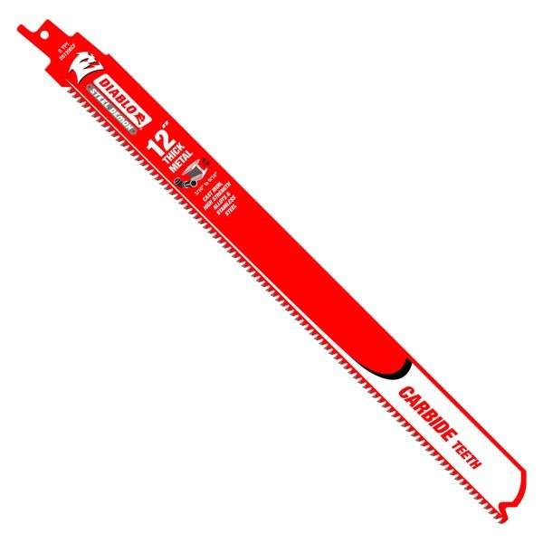 Diablo DS1208CF3 12 in. Steel Demon Carbide Recip Blades for Thick Metal (3/16 in. - 9/16 in.) Cutting (3 - Pack) - Fire Protection Parts
