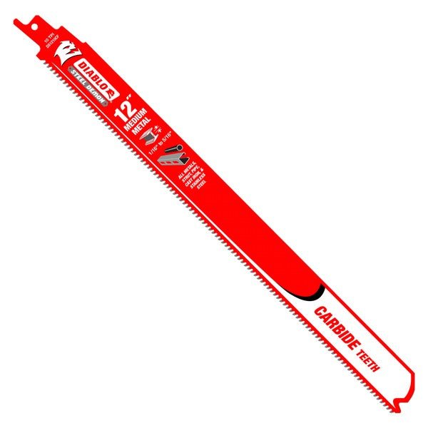 Diablo DS1210CF3 12 in. Steel Demon Carbide Recip Blades for Medium Metal (1/16 in. - 5/16 in.) Cutting (3 - Pack) - Fire Protection Parts