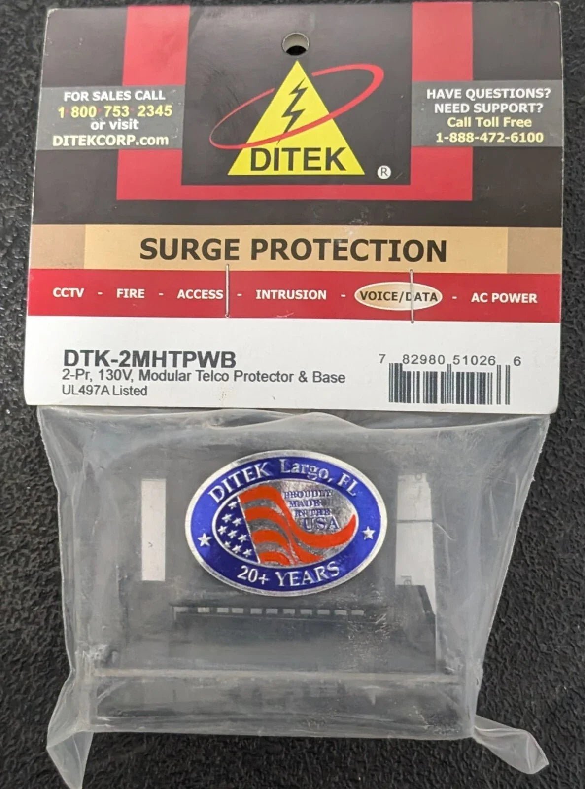 DITEK DTK - 2MHTPWB Surge Protector - Fire Protection Parts