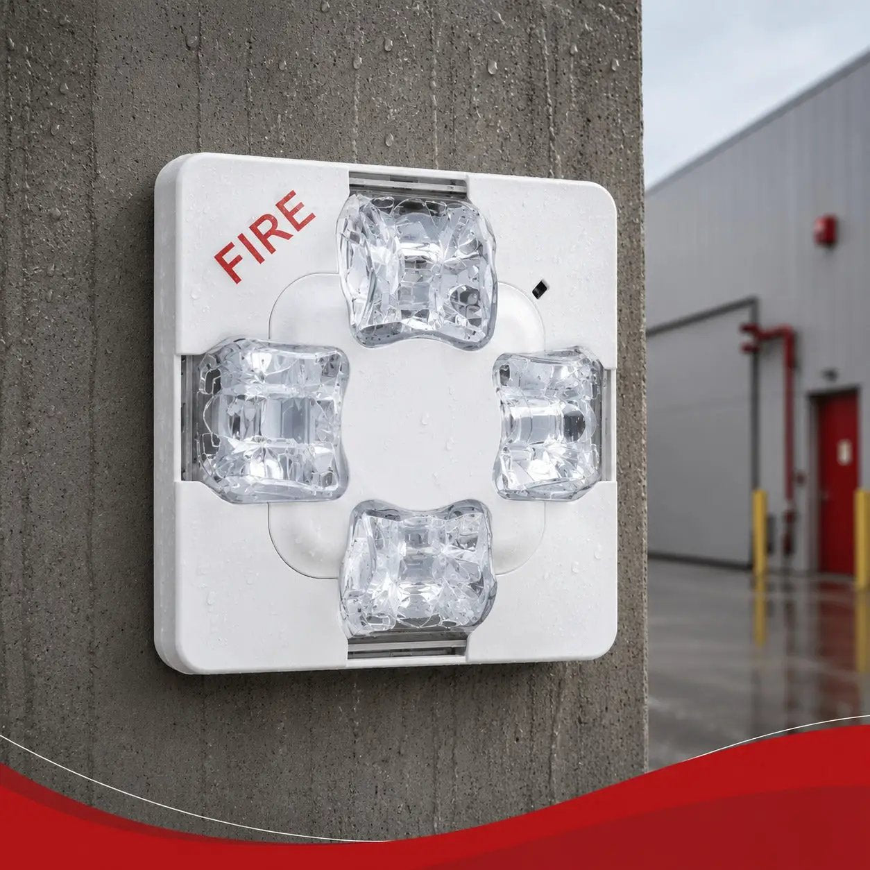 Kidde Outdoor Fire Strobe 15-115cd High-Intensity Alert by Kidde