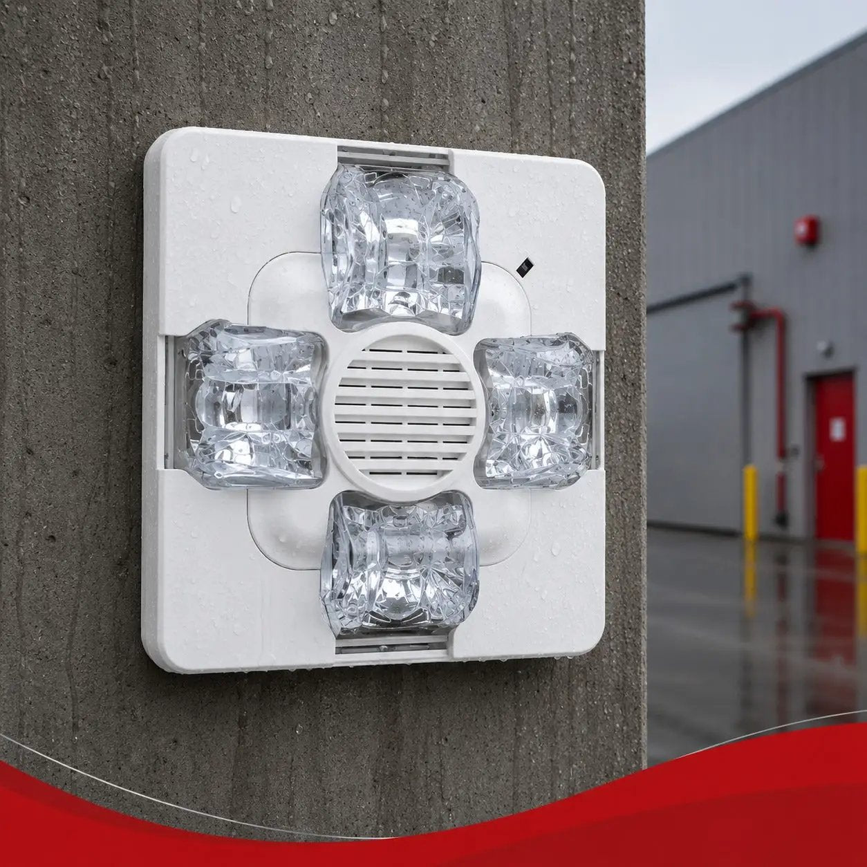 Kidde Outdoor Horn Strobe 15-30 Cd White Fire Safety Alert by Kidde
