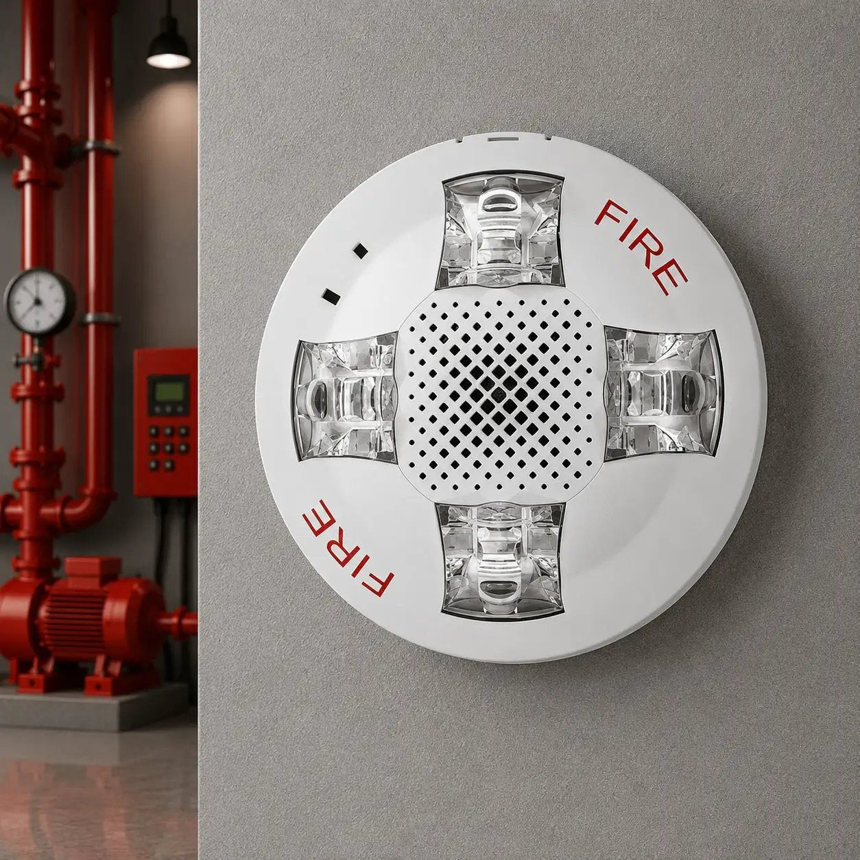 Kidde Ceiling Horn Strobe 15-115cd Fire Alert for Enhanced Safety Protection by Kidde