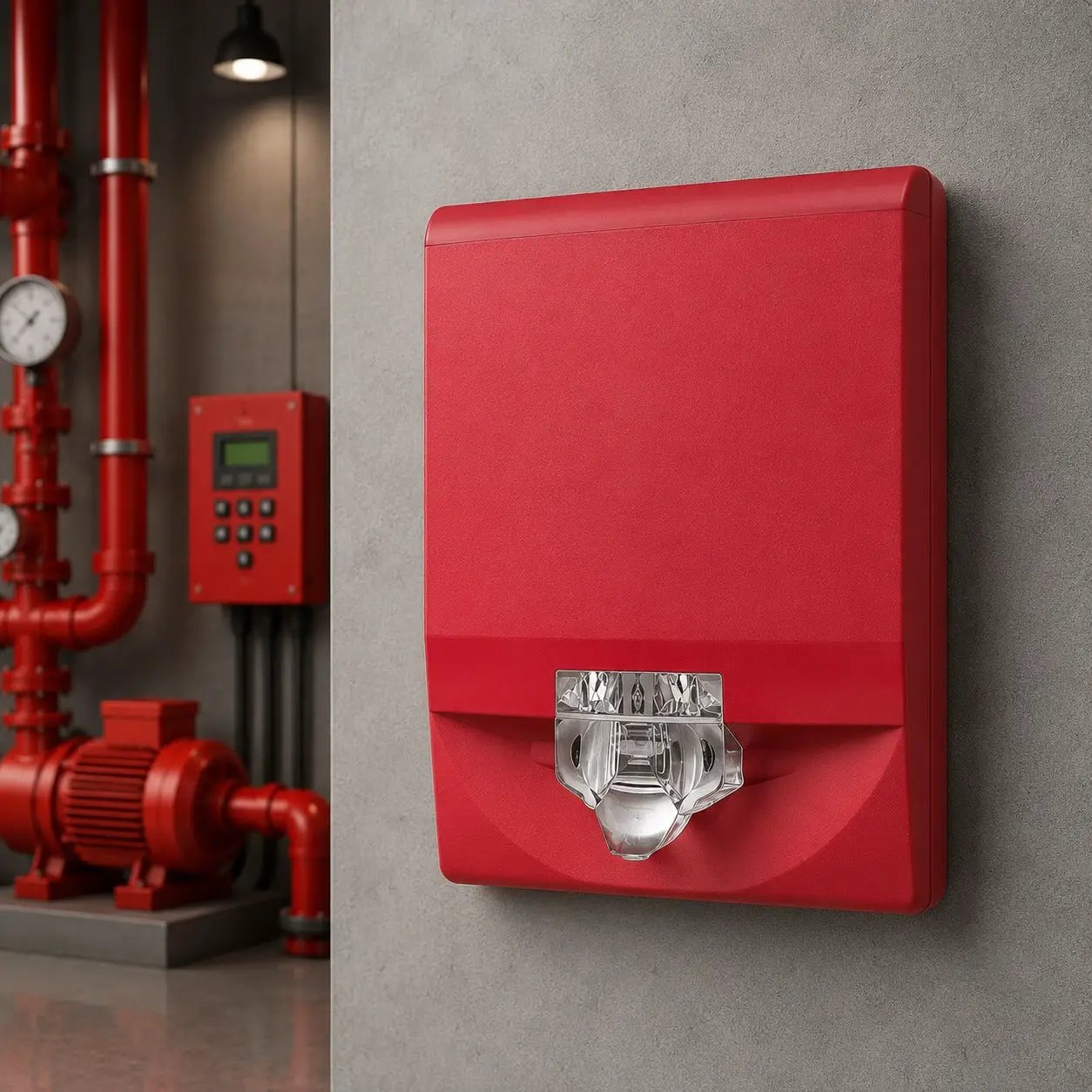 Kidde Wall Strobe 15-110cd Red Fire Alert for Safety Systems by Kidde