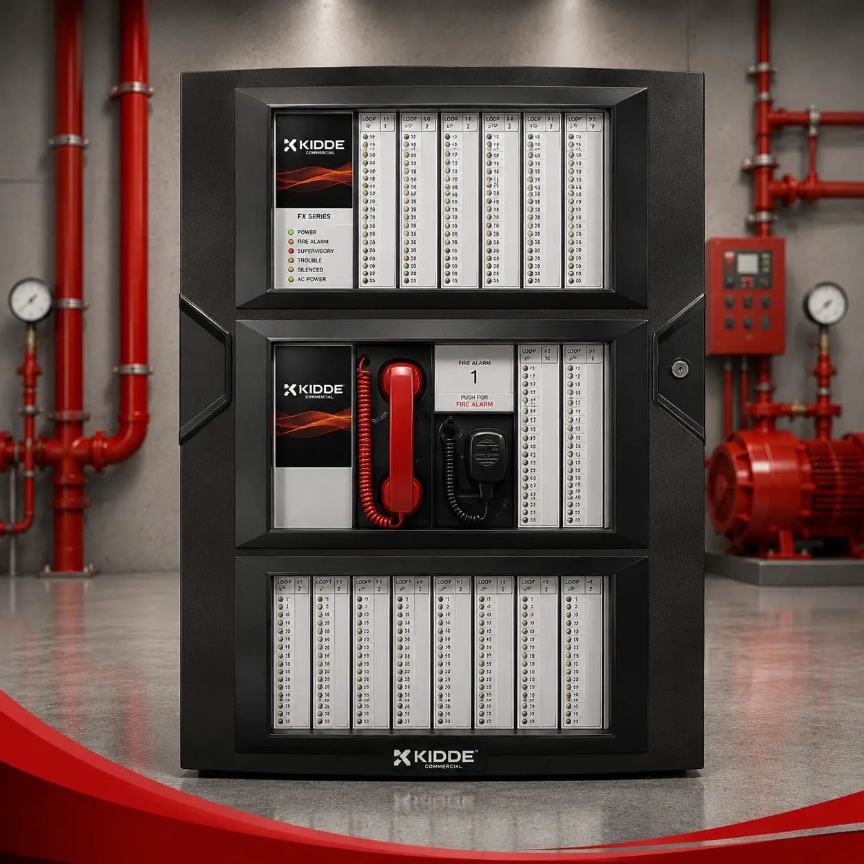Kidde FACP Fire Alarm Panel with Dual Loop Expansion for Enhanced Safety by Kidde