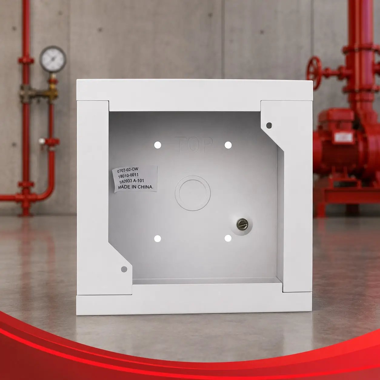 Kidde Indoor Surface Box White UL/FM Approved Fire Safety Housing by Kidde