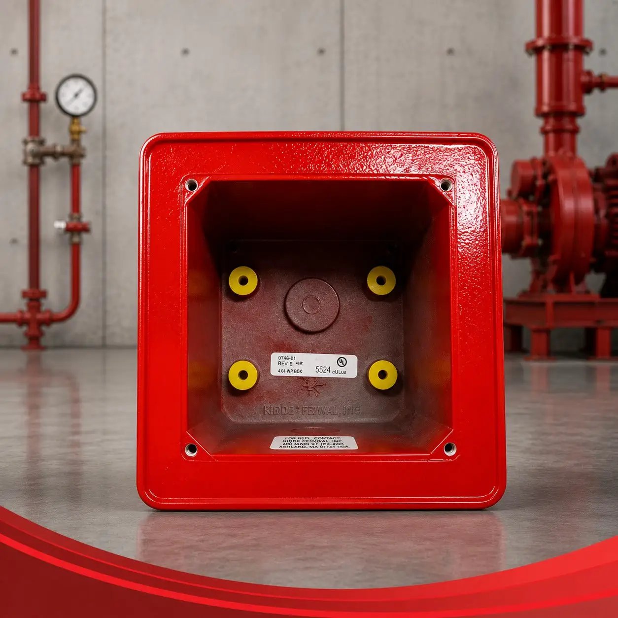 Kidde Weatherproof Fire Box Cast Red UL/FM Approved Safety by Kidde