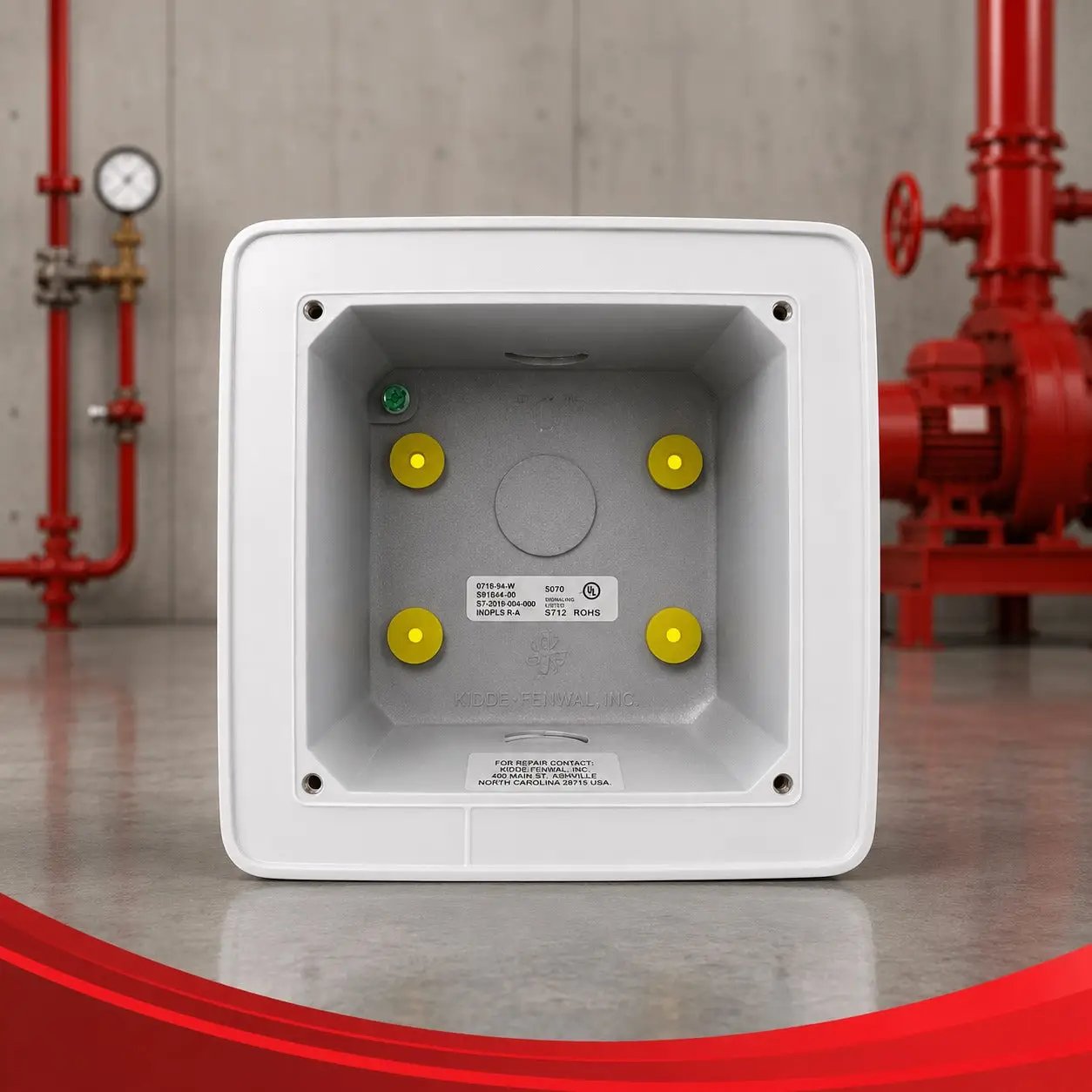 Kidde Weatherproof Fire Safety Box Cast White Durable Protection by Kidde