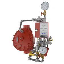F1 Deluge Valve Conventional Brass Horizontal Modular Trim (use with Straight Through Valves) by Viking