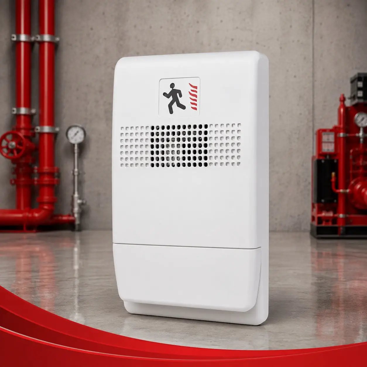 Kidde 24VDC Wall Mount Fire Alert Chime White UL/FM Approved for Safety Contractors