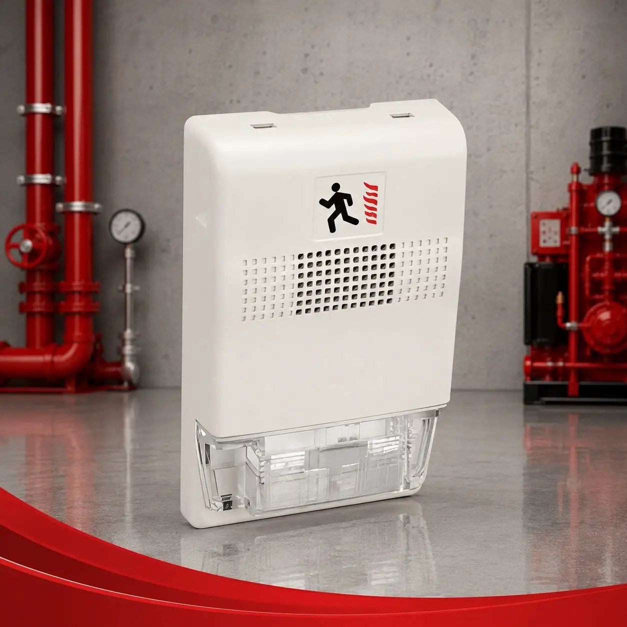 Kidde Chime Strobe 24VDC Fire Alert System White – Reliable Visual Audible Fire Protection for Homes and Businesses by Kidde