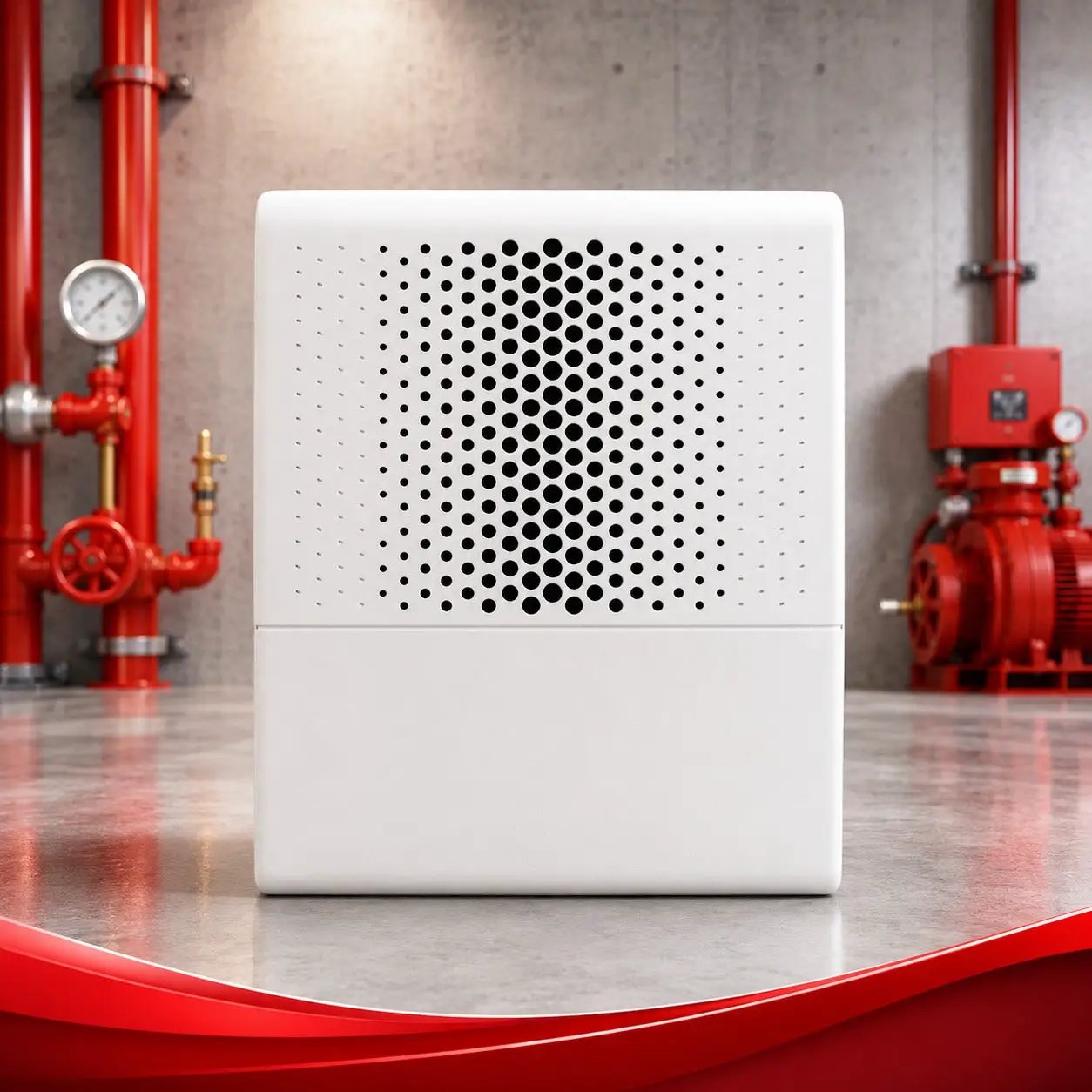 Fire Wall Speaker Genesis White by Kidde UL/FM Approved Reliable Safety Alerting by Kidde