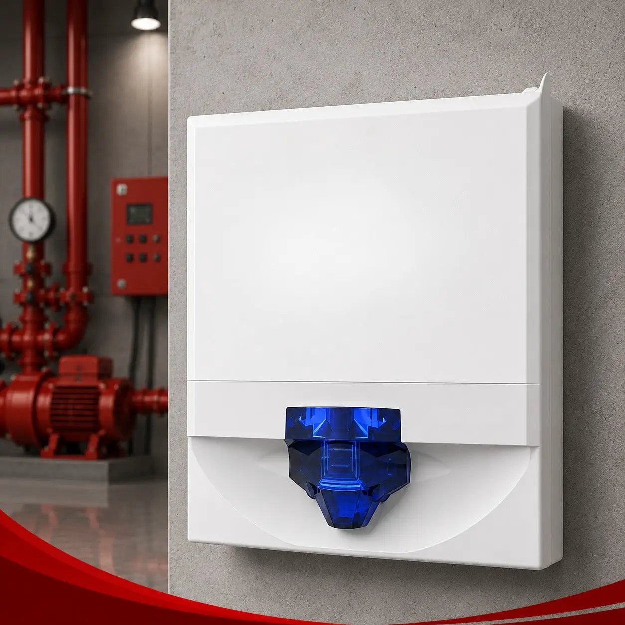Kidde Strobe White Blue Lens Fire Alarm for Enhanced Safety by Kidde