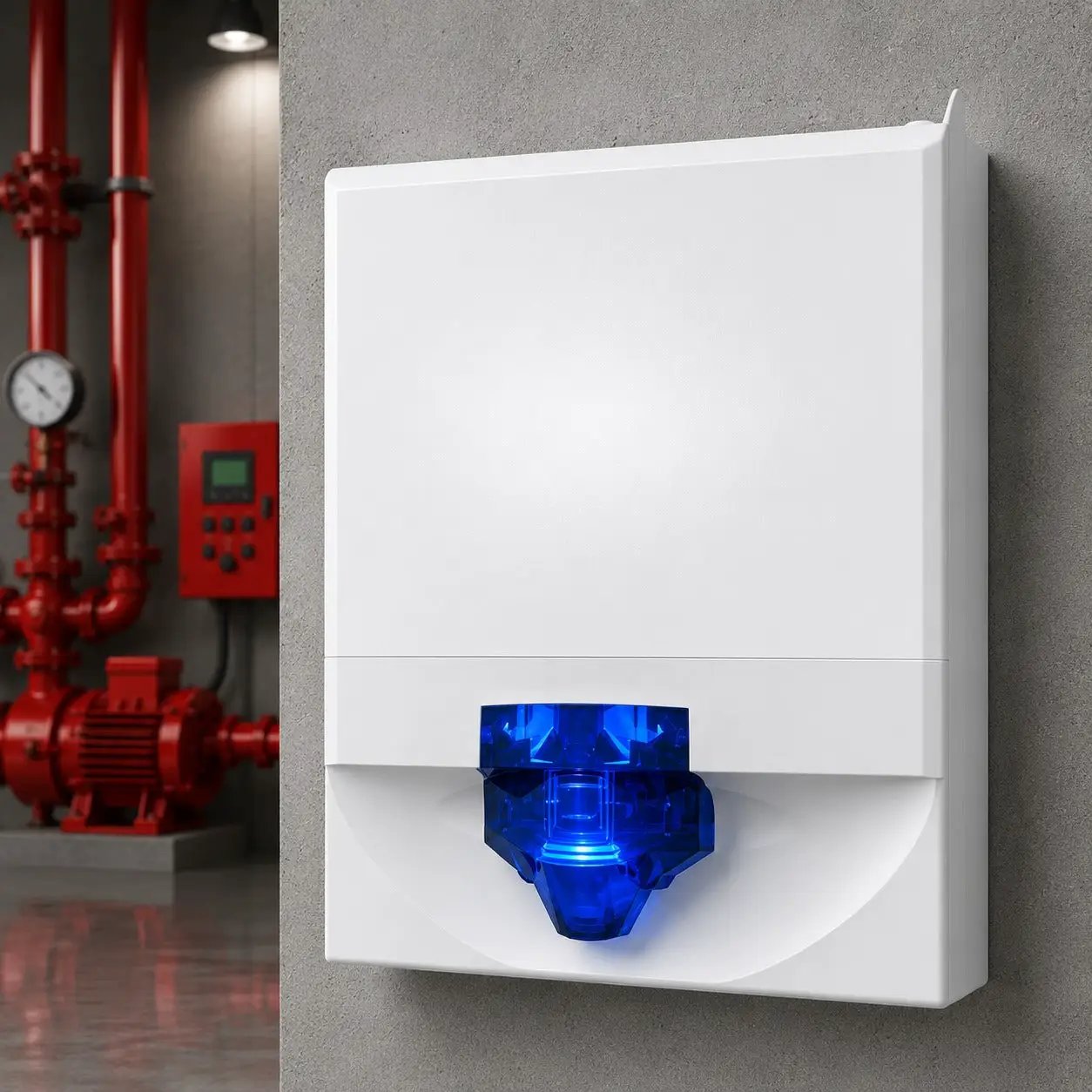 Kidde White Strobe Blue Lens Fire Alert Light for Safety Experts by Kidde