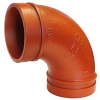 E - 1 GROOVED 90° ELBOW IMP - Fire Protection Parts
