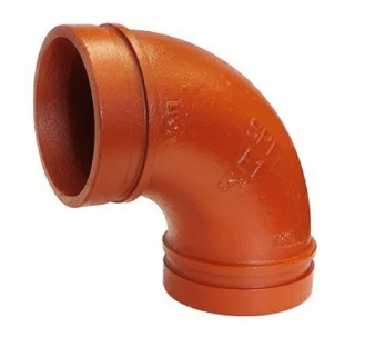 E - 1 GROOVED 90° ELBOW IMP - Fire Protection Parts