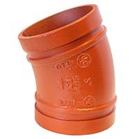 E - 3 GROOVED 22 - 1/2° ELBOW IMP - Fire Protection Parts