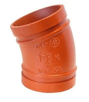 E - 3 GROOVED 22 - 1/2° ELBOW IMP - Fire Protection Parts