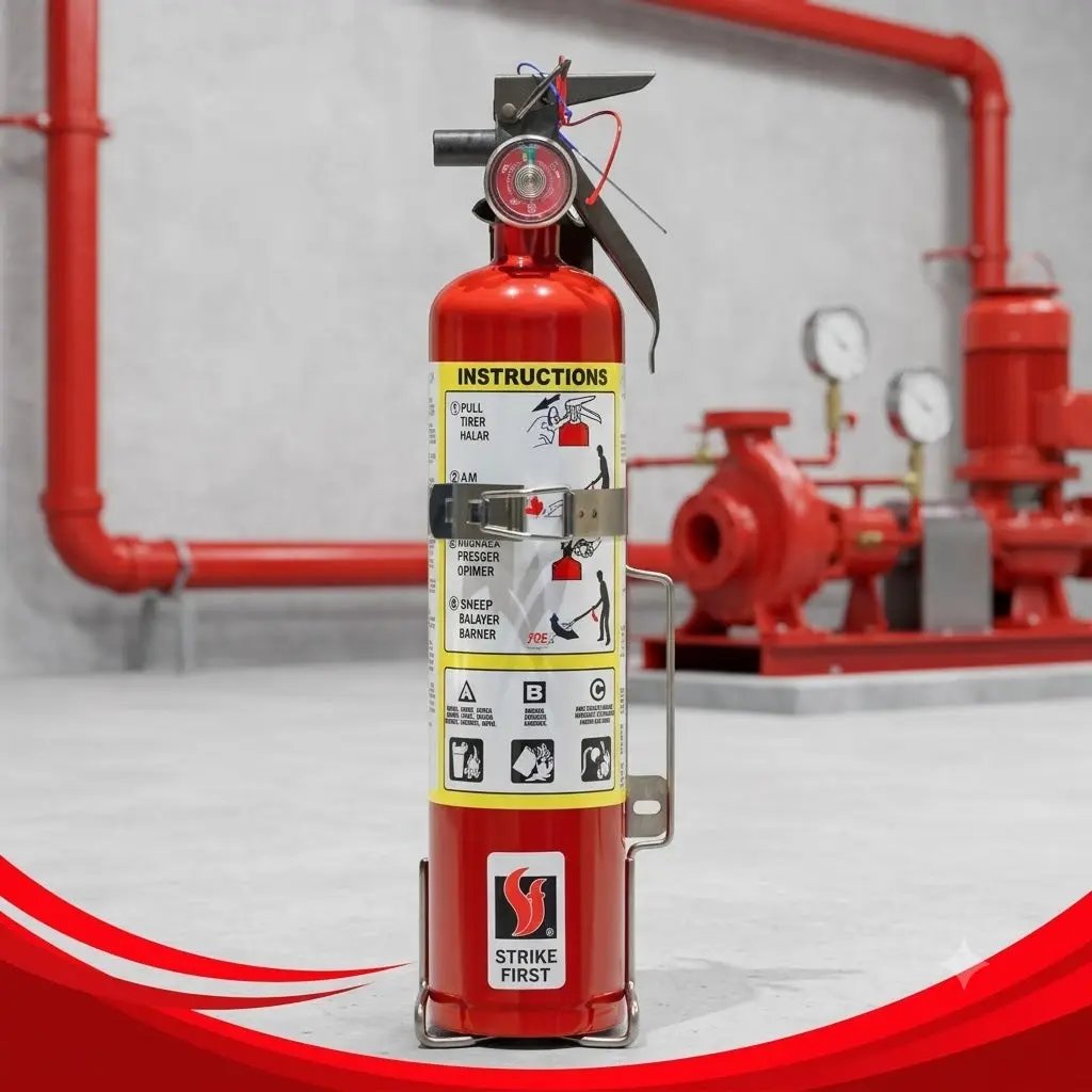 2.75 lb 10BC Fire Extinguisher With Vehicle Bracket by Strike First Corporation