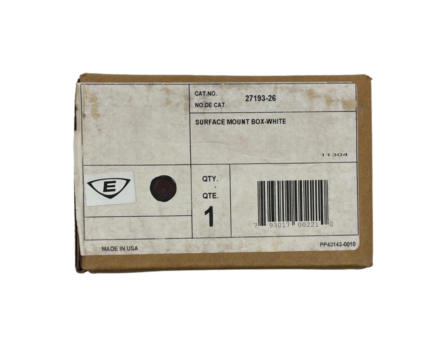 Edwards 27193 - 26 Surface Mount Box White - Fire Protection Parts