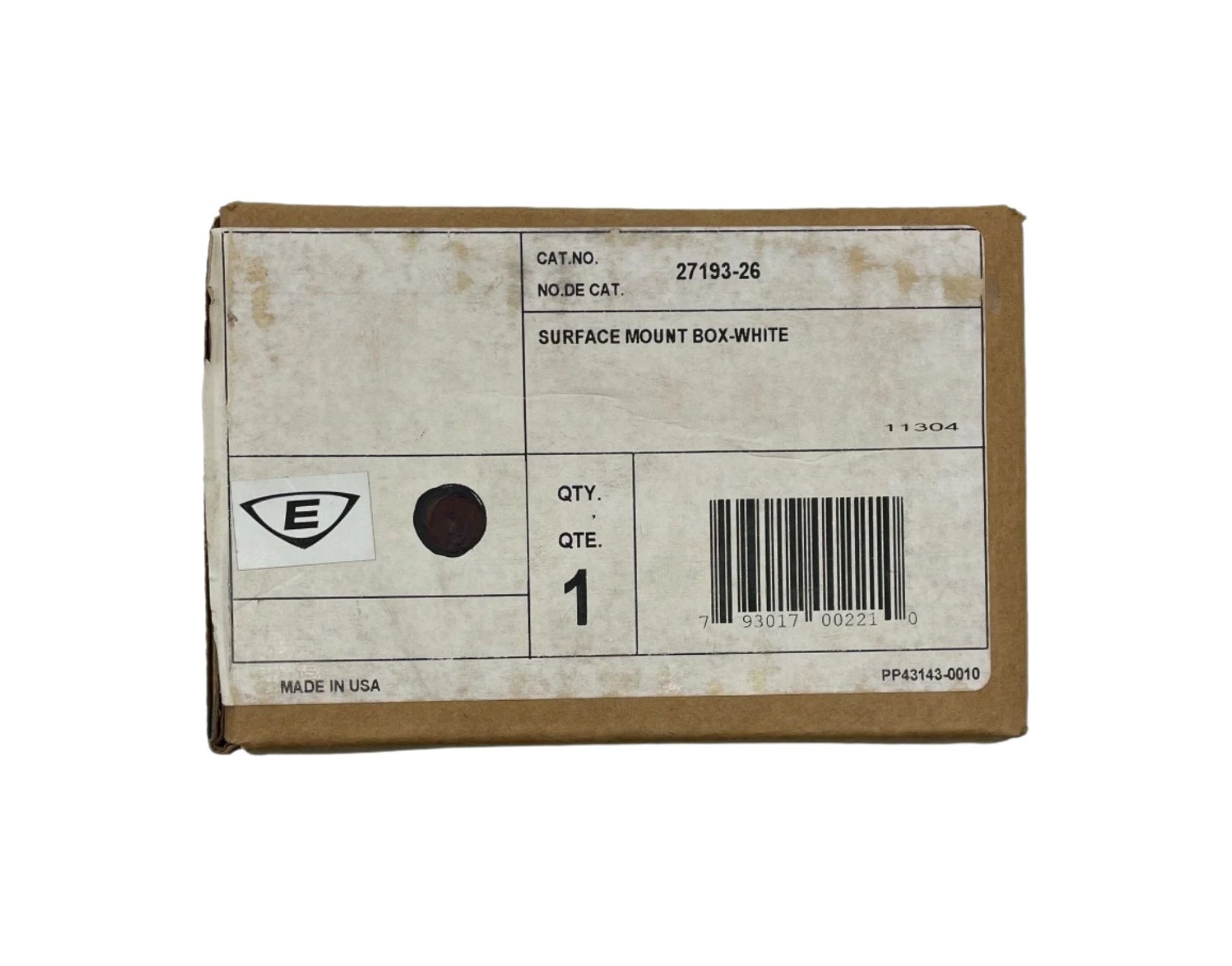 Edwards 27193 - 26 Surface Mount Box White - Fire Protection Parts