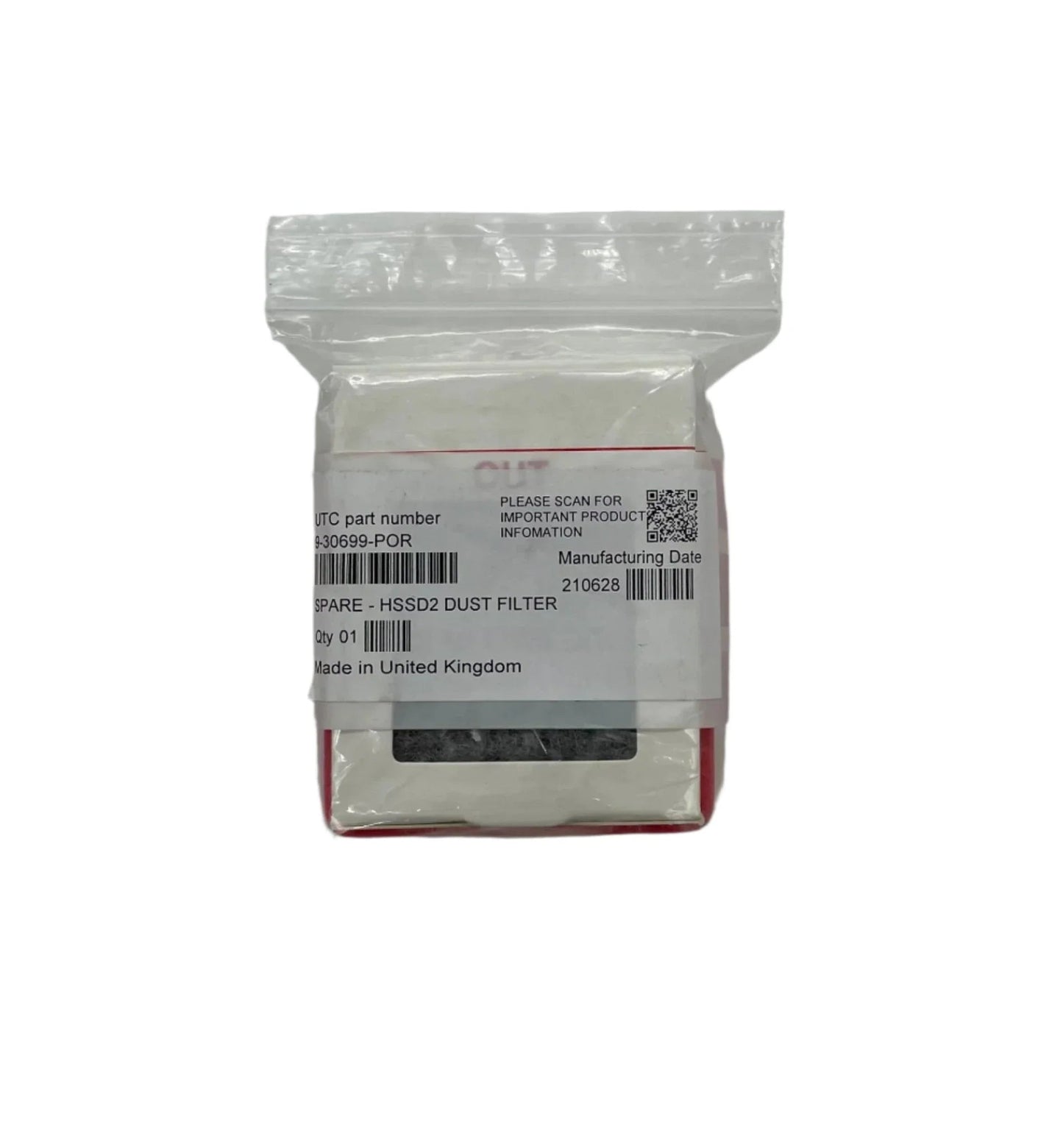 Edwards 33 - 30755A Spare Dust Filter - Fire Protection Parts