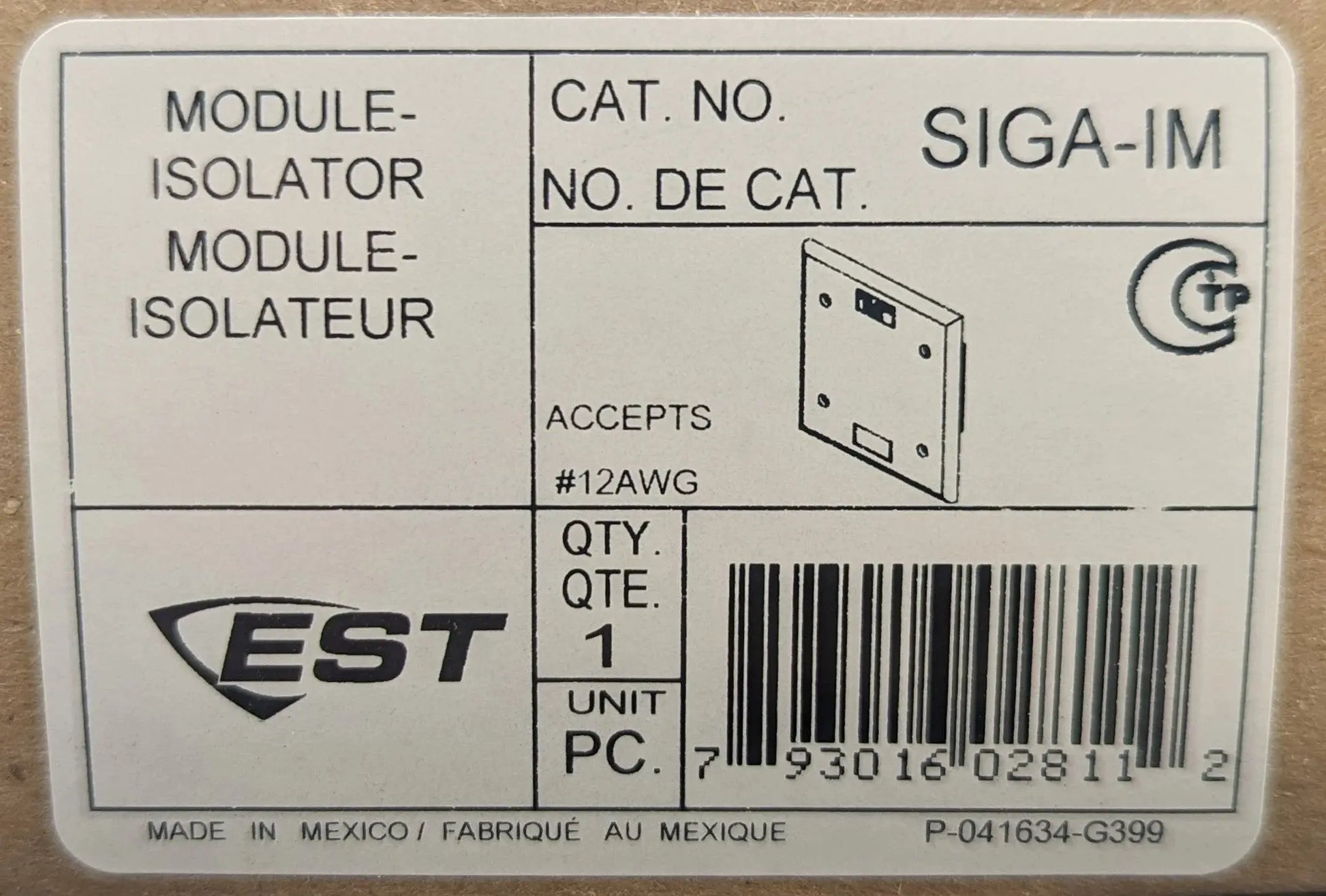 Edwards EST SIGA-IM Isolator Module by Fredland Supply Company