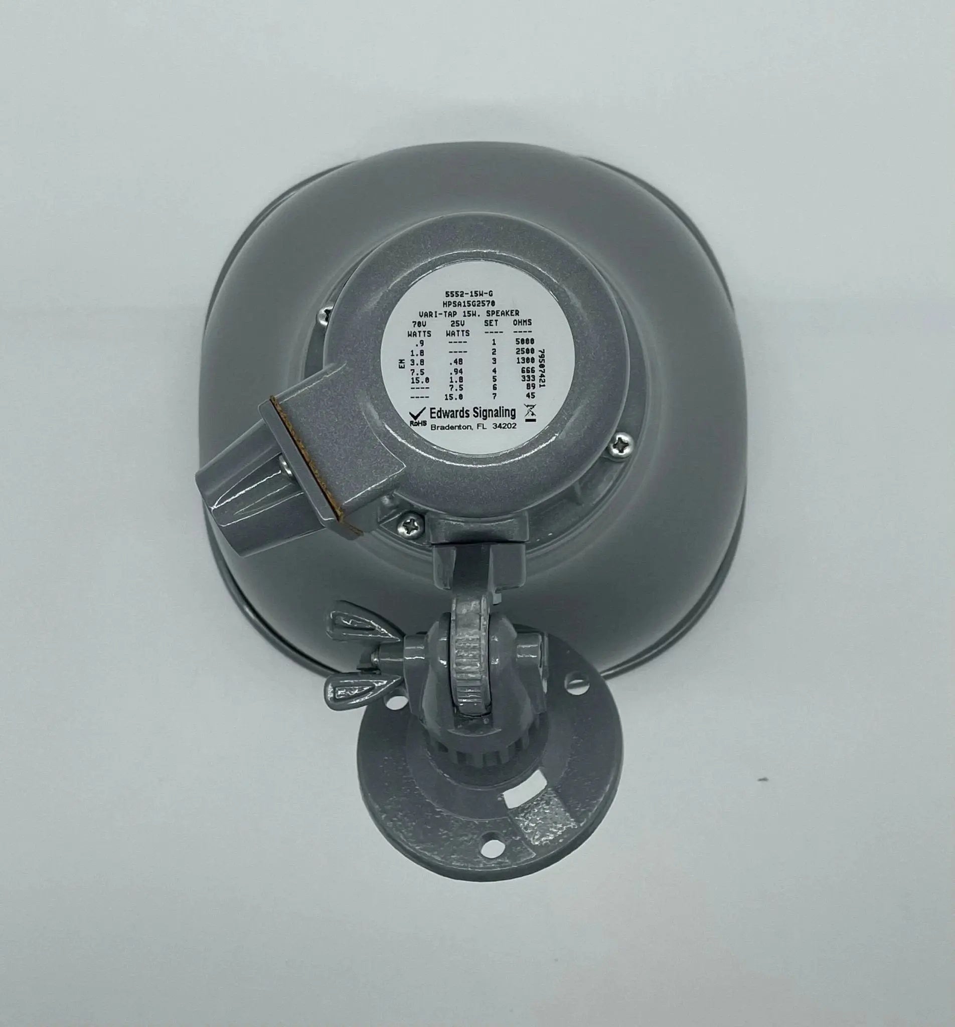 Kidde 15-Watt Fire Safety Loudspeaker Gray Clear Powerful Fire Notification for Contractors by Kidde