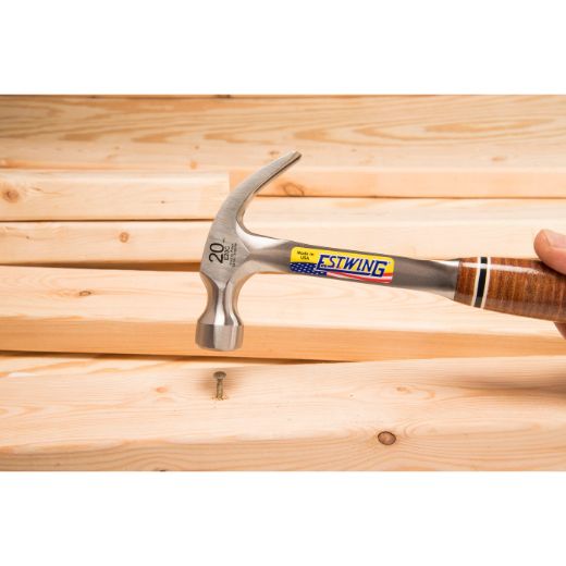 Estwing E20C 20 Oz Curve Claw Hammer With Leather Grip - Fire Protection Parts