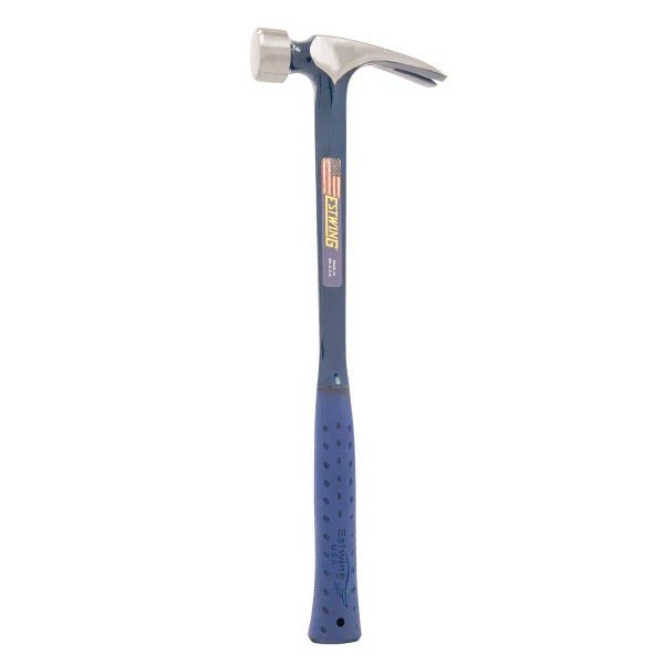 Estwing E3 - 25S 25oz Big Blue Framing Hammer w/ Larger Face - Blue Grip (Smooth Face) - Fire Protection Parts