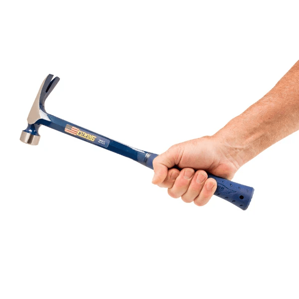 Estwing E3 - 25S 25oz Big Blue Framing Hammer w/ Larger Face - Blue Grip (Smooth Face) - Fire Protection Parts
