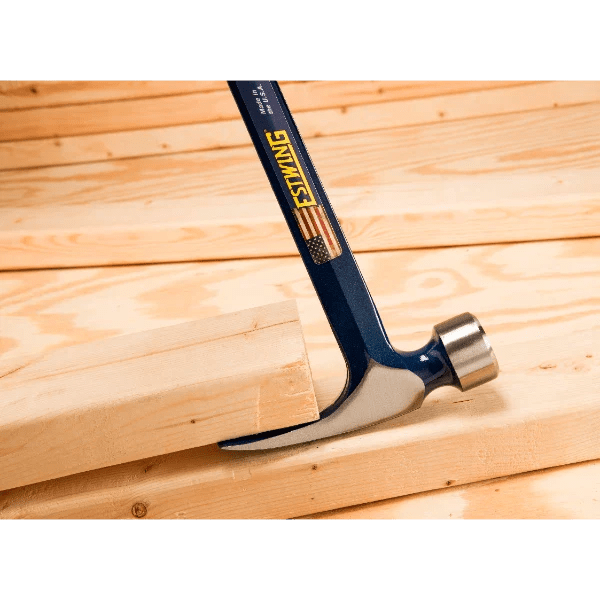 Estwing E3 - 25S 25oz Big Blue Framing Hammer w/ Larger Face - Blue Grip (Smooth Face) - Fire Protection Parts