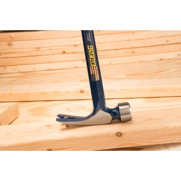 Estwing E3 - 25S 25oz Big Blue Framing Hammer w/ Larger Face - Blue Grip (Smooth Face) - Fire Protection Parts