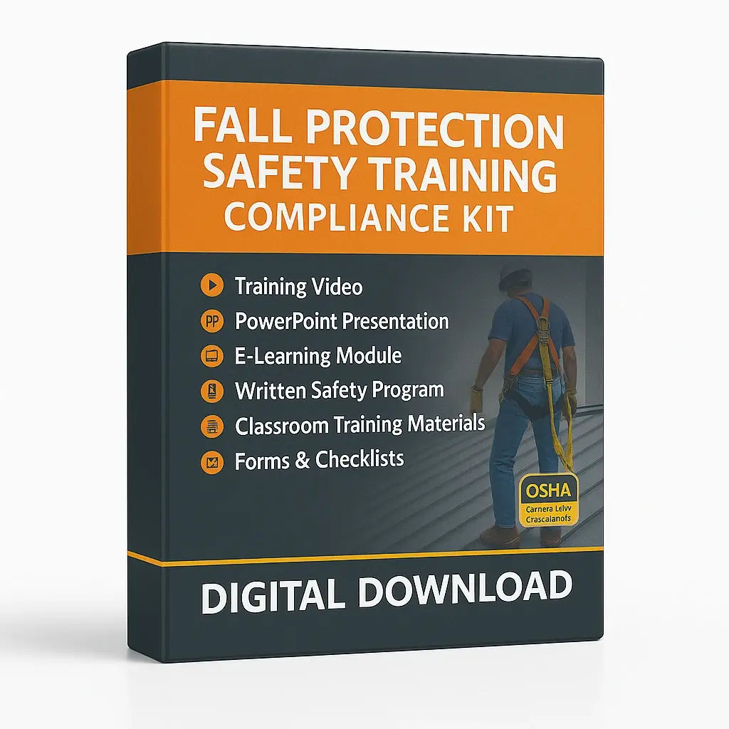 Fall Protection Safety Training Video Compliance Kit by XO Safety