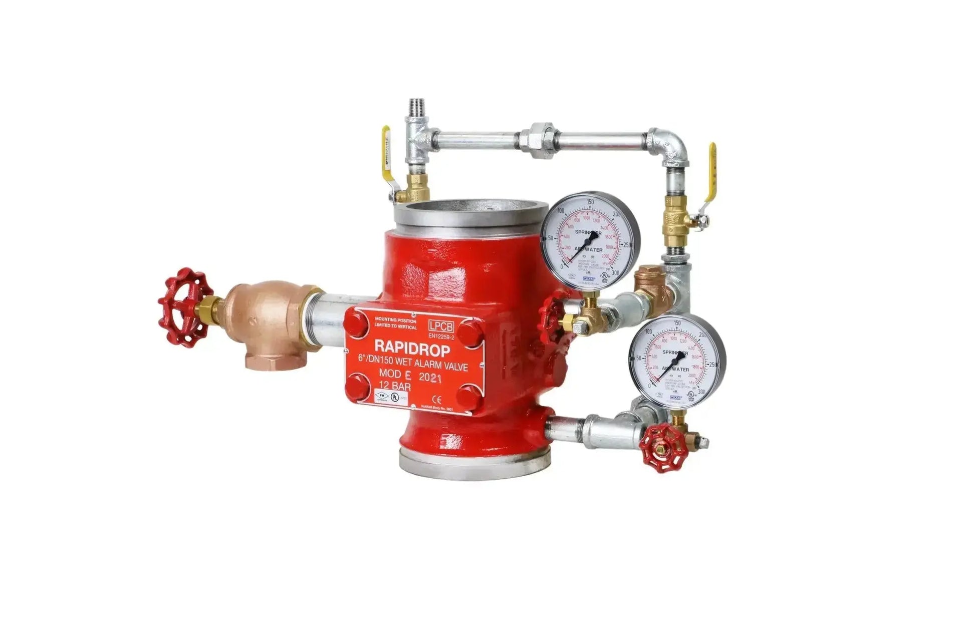 Fire Alarm Valve Flanged Horizontal Pre-Assembled Model E by Reliable Sprinkler