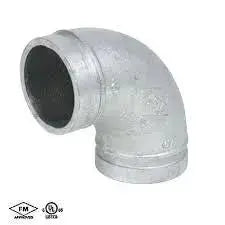 Fire Elbow Grooved 90 Degree Galvanized for Sprinklers VG210 by VGS