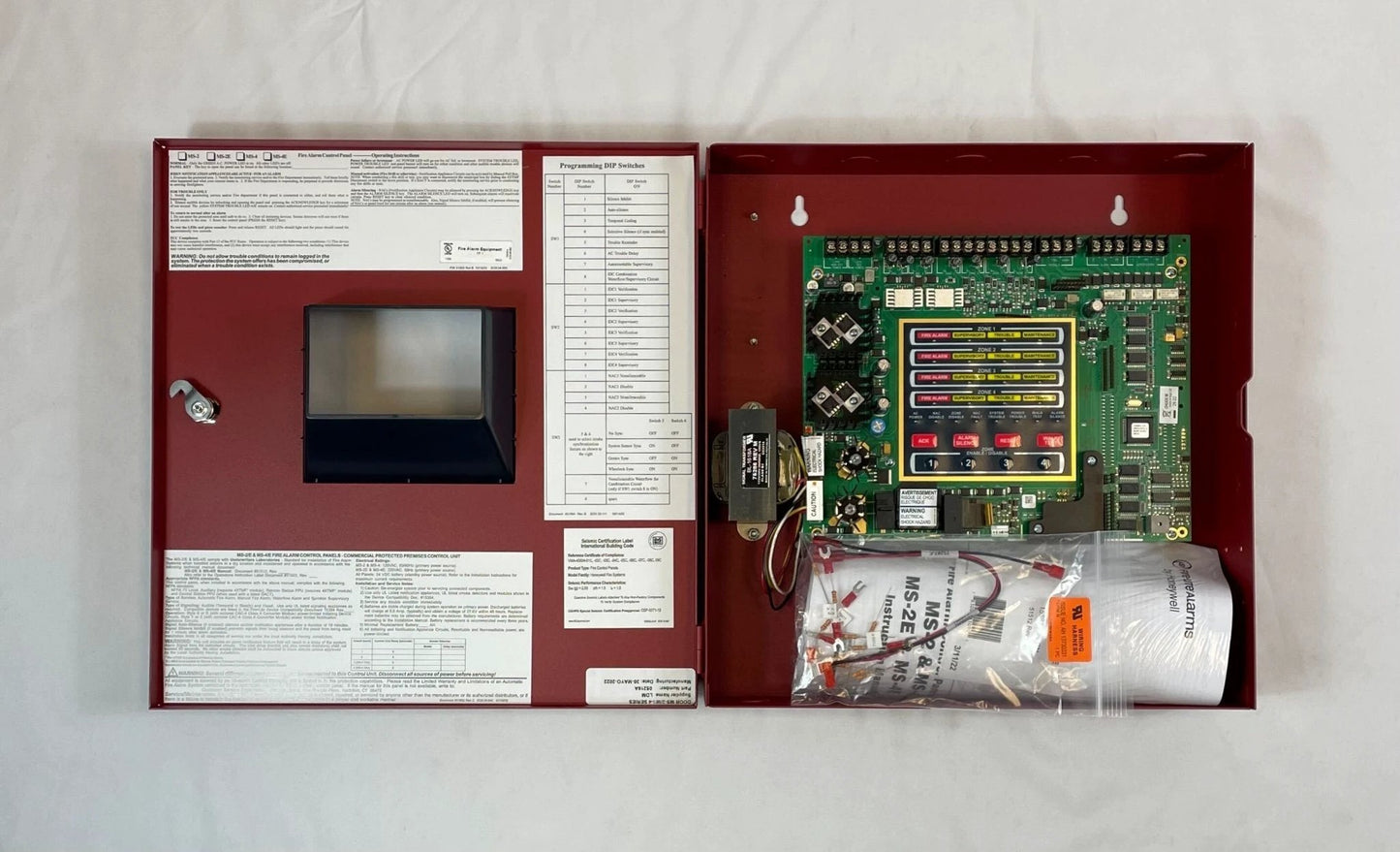 Fire-Lite MS-4 Fire Alarm Control Panel 4-Zone by The Fire Alarm Supplier