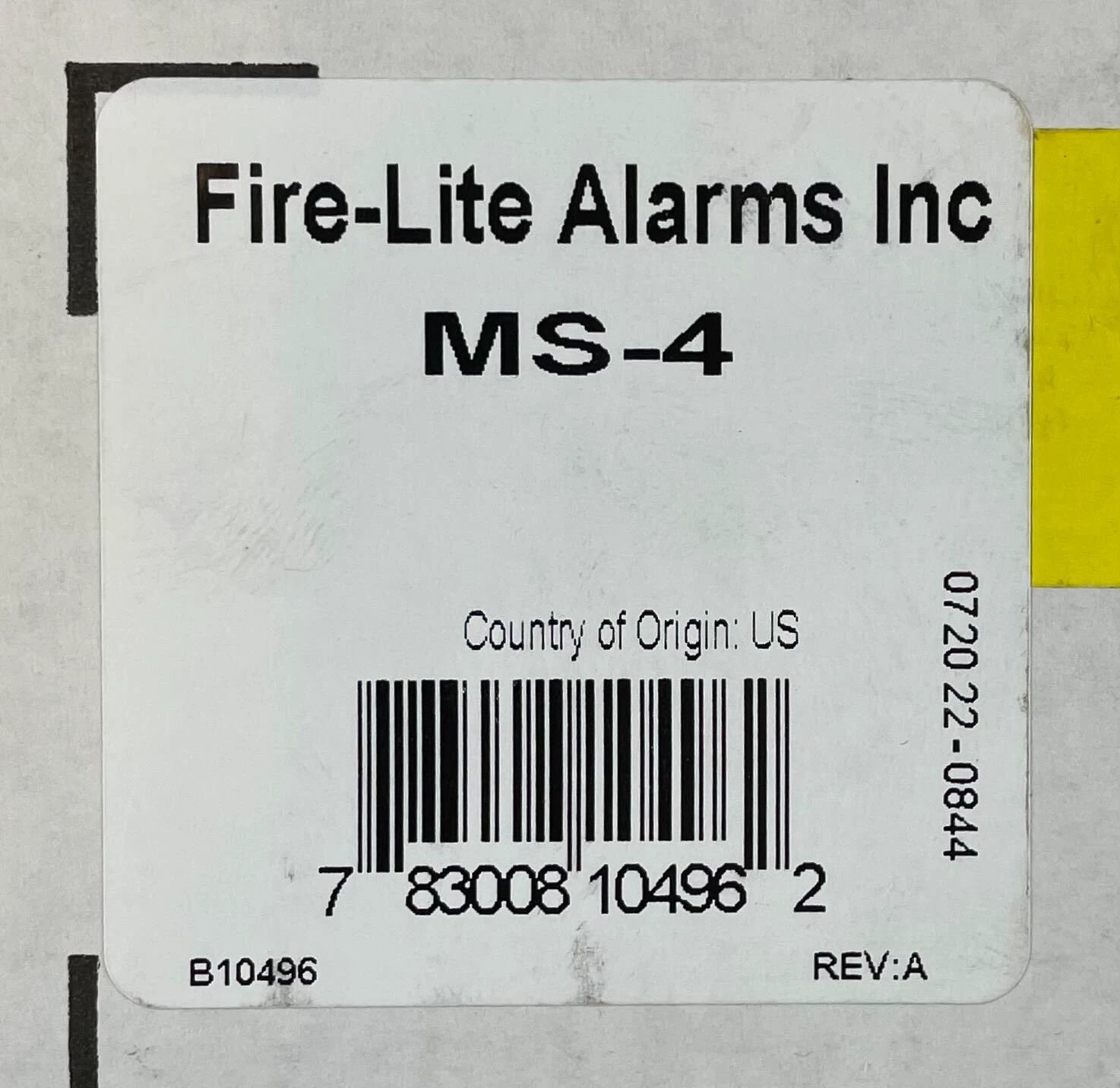 Fire-Lite MS-4 Fire Alarm Control Panel 4-Zone by The Fire Alarm Supplier