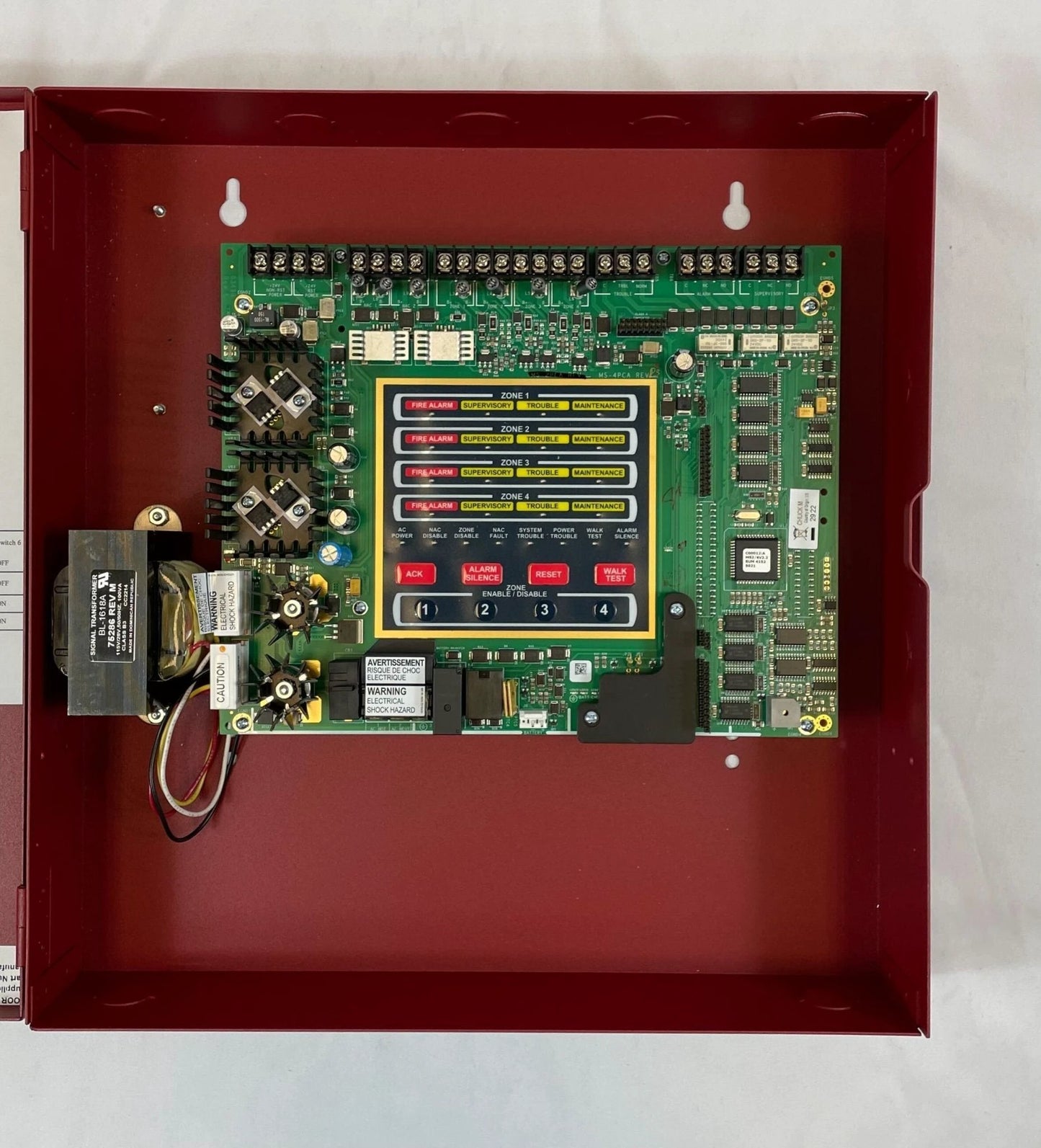 Fire-Lite MS-4 Fire Alarm Control Panel 4-Zone by The Fire Alarm Supplier