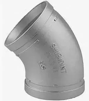 Fire Protection Grooved 45° Elbow VG211 Corrosion-Resistant Grooved Fitting VGS Fire Protection Parts Fire Protection Grooved 45° Elbow VG211