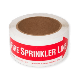 FIRE SPRINKLER LINE,DECAL 6X2 - Fire Protection Parts