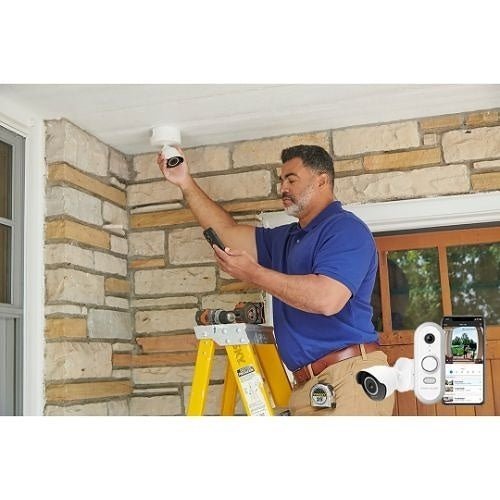 First Alert CAMWE - WO VX3 2MP HD Outdoor Camera, White - Fire Protection Parts