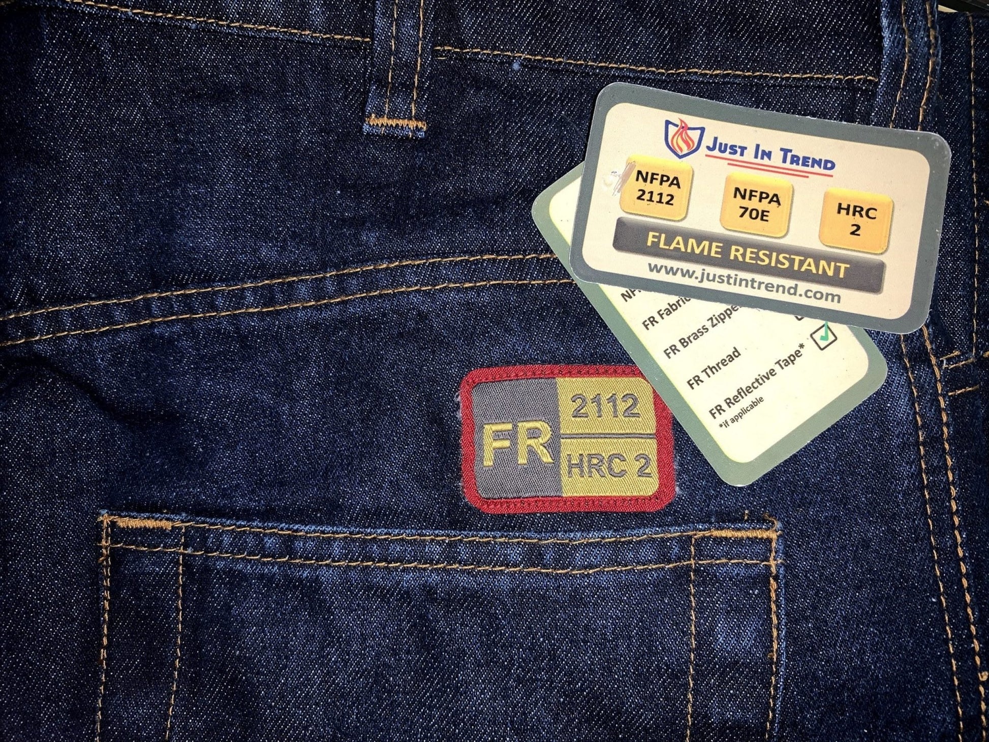 Flame Resistant FR Denim Jeans Pants - 100% Cotton - 15 oz - Fire Protection Parts