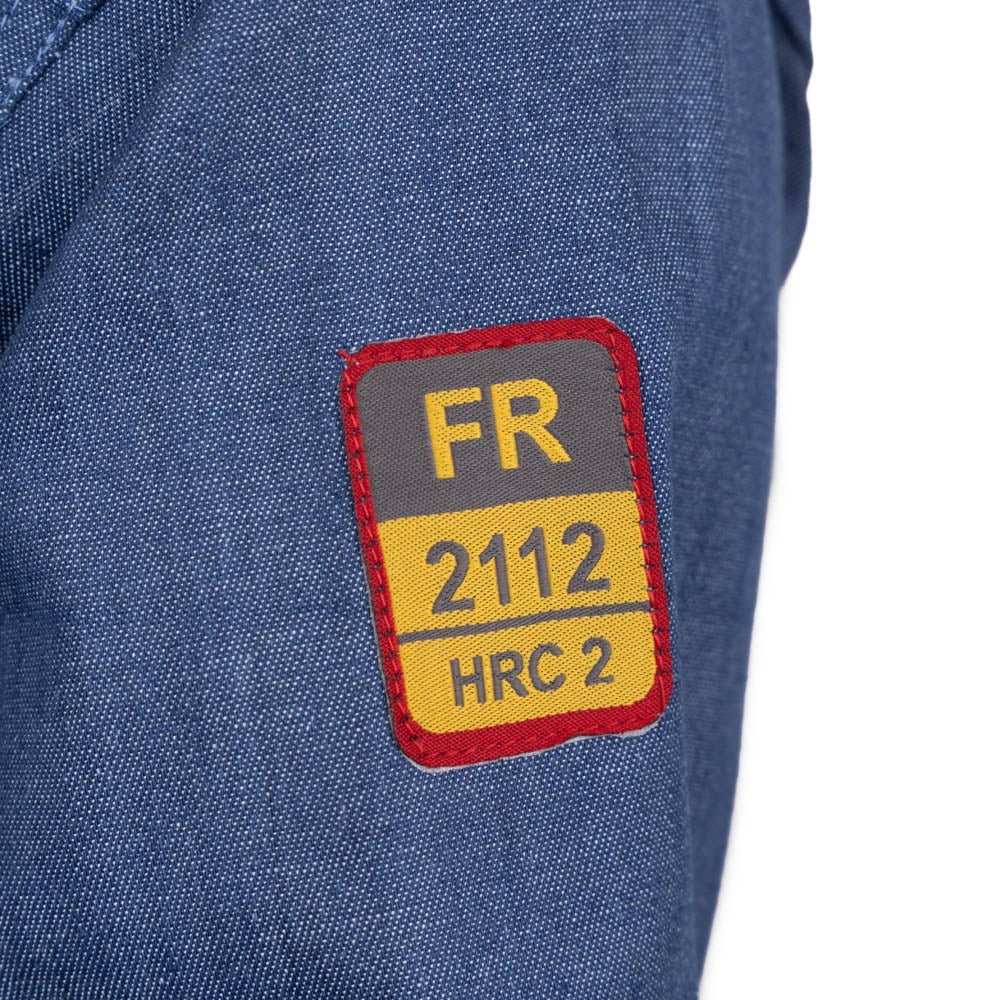 Flame Resistant FR Denim Shirt - 100% C - Fire Protection Parts