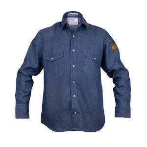 Flame Resistant FR Denim Shirt - 100% C FR Shirt Just In Trend Fire Protection Parts Flame Resistant FR Denim Shirt - 100% C - Fire Protection Parts