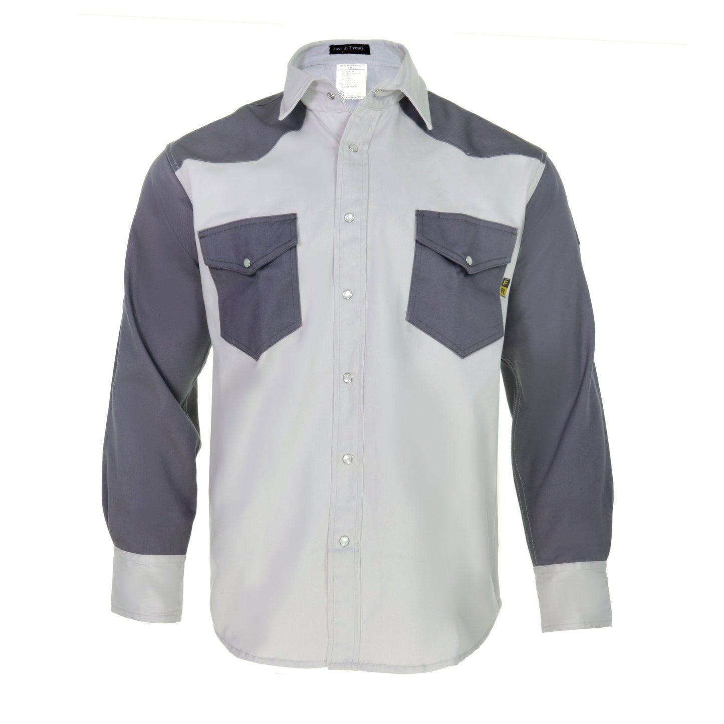 Flame Resistant FR Shirt - 88/12 - Western Style - Two Tone 7 oz - Fire Protection Parts