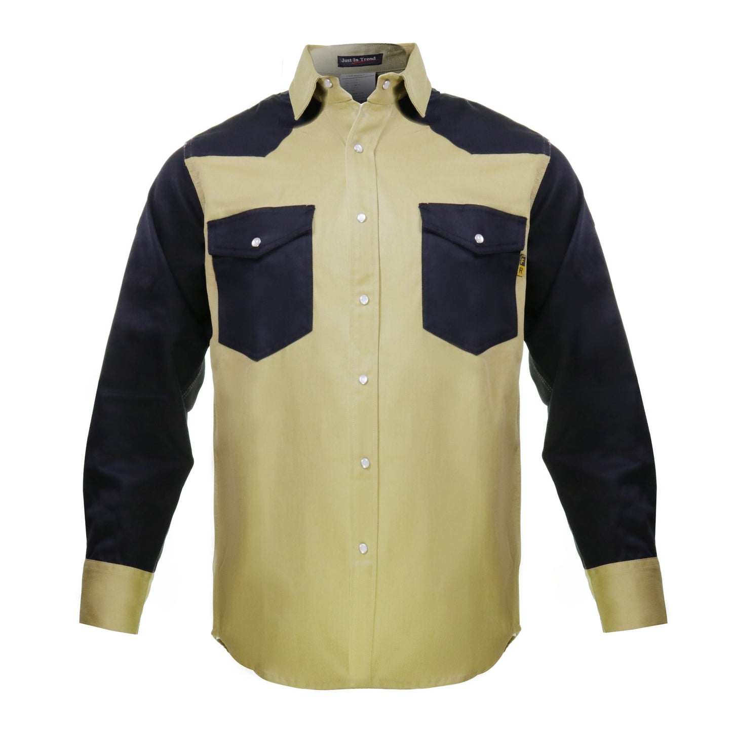 Flame Resistant FR Shirt - 88/12 - Western Style - Two Tone 7 oz - Fire Protection Parts